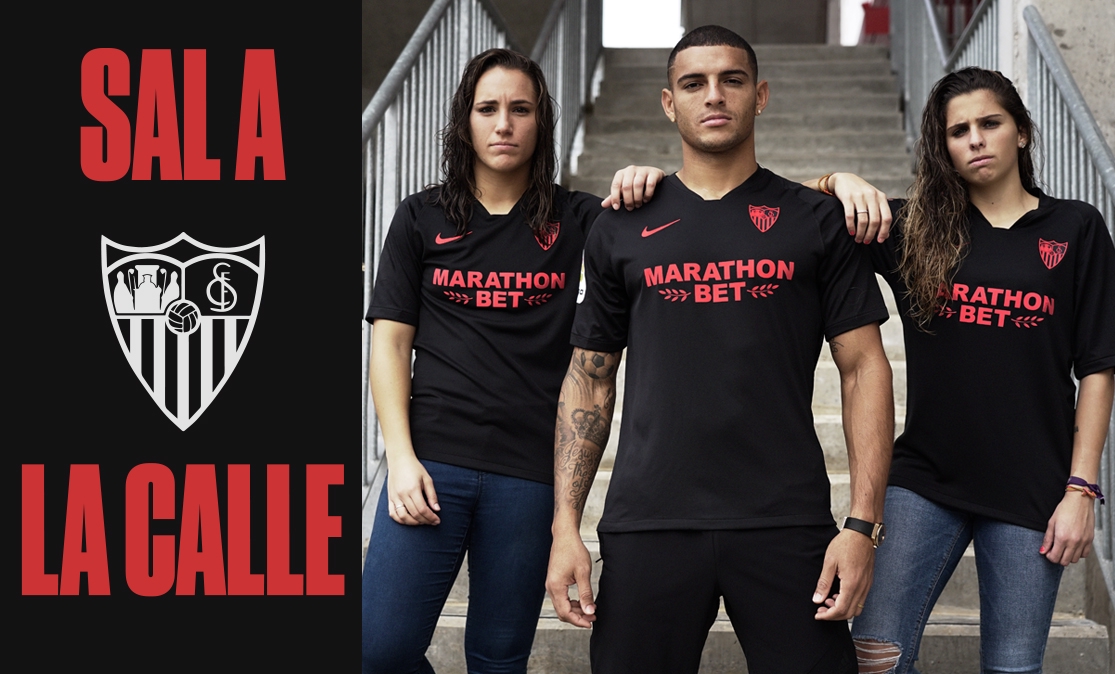 Maillot Officiel Sevilla FC Joma - Taille L - Publicidad Respect Nº 19 Negredo